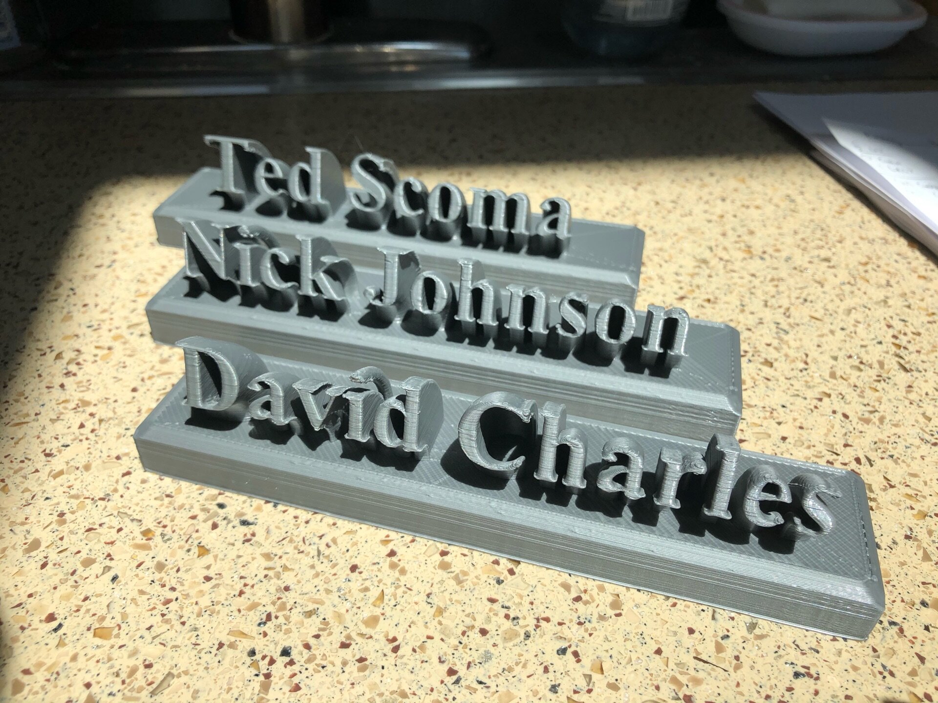 Nameplate Delivery