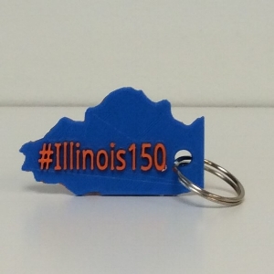 #Illinois150 Keychain